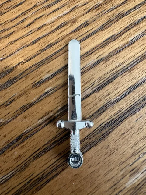 Lego 71014 99232 Silver Chrome Sword Greatsword Round Tip ONLY