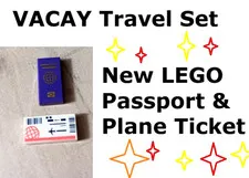 New LEGO Passport Plane Ticket VACAY Disneyland Surprise Holiday Trip SUMMER