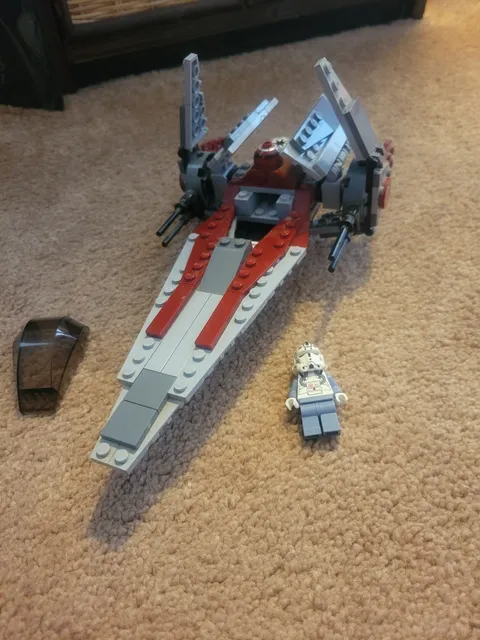 LEGO Star Wars: V-Wing Fighter (6205) 100% Complete No Instructions or Box