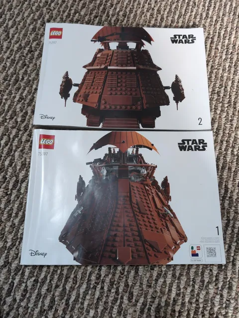 LEGO Star Wars 75397 UCS Jabba's Sail Barge Instruction Booklets Set Of 2 Comple