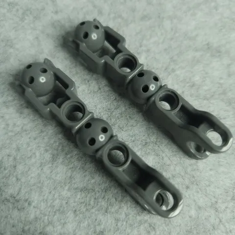 LEGO 90615 Hero Factory Arm Leg Ball Joint Socket Pin Holes Dark Bluish Gray x2