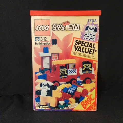 Vintage 1994 LEGO Dalmatian Station Basic System Building Set 1703 100% Complete