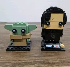 LEGO BRICKHEADZ: Kylo Ren & Yoda Genuine Build Set Lot of 2 Star Wars 