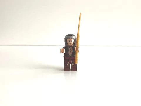LEGO Lord of the Rings Elrond Minifigure Silver Crown lor059 (No Cape) Set 79006