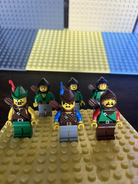Lego Dark Forestman Lot Of 6x No Cracks Super Rare Authentic Lego Vintage