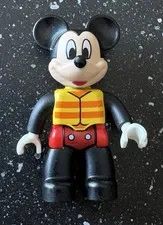 LEGO DUPLO MICKEY MOUSE FIGURE Disney Yellow Vest 2.5"