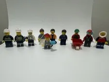 Lego City Minifigures People Men Town Firefighters Women Minifigs