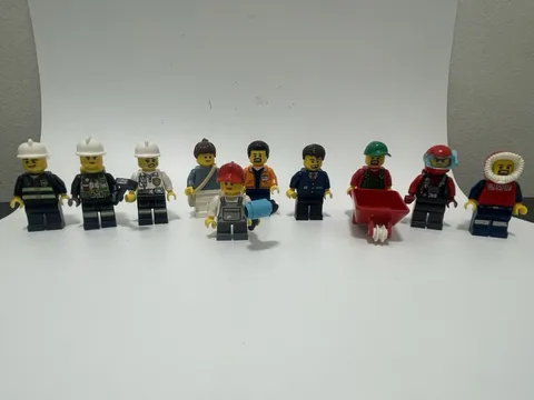 Lego City Minifigures People Men Town Firefighters Women Minifigs