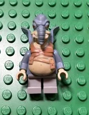 LEGO Star Wars Watto Minifigure Dark Bluish Gray SW0325 From 7962 Podracer Set