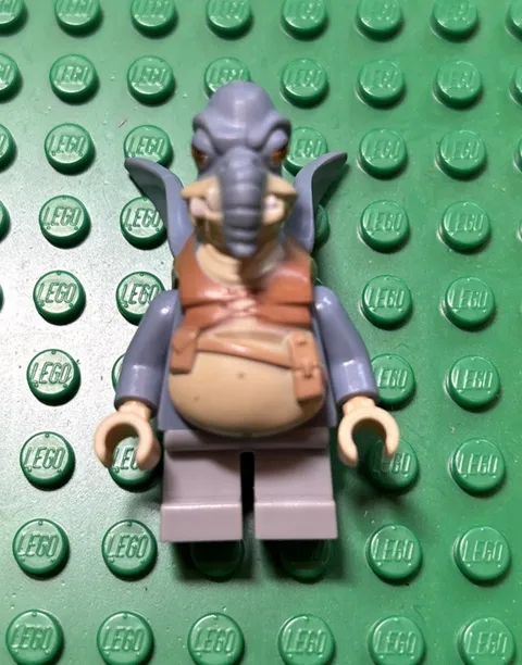 LEGO Star Wars Watto Minifigure Dark Bluish Gray SW0325 From 7962 Podracer Set