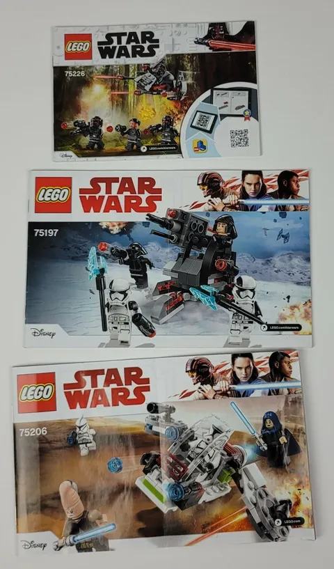 Lego Star Wars 75206, 75197, 75226, Instruction (Manuals Only) book booklet