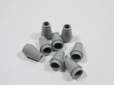 LEGO Lot of 8 Light Bluish Gray Round 1x1 Cones Bricks S6
