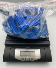 1 LB Lego Lot Blue Assorted Pieces Blocks