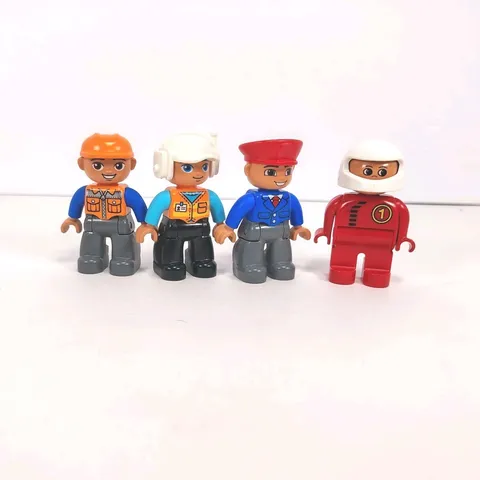 Duplo Figures Construction Worker Train Conductor Racecar Driver Replacement 
