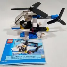 🔥LEGO CITY 30014 Police Helicopter 100% Complete w/ Instructions & Minifigure