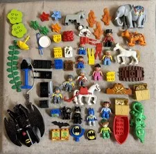 Huge Lot Lego Duplo Figures Minifigs Animals Parts Batman Jake Circus Knights