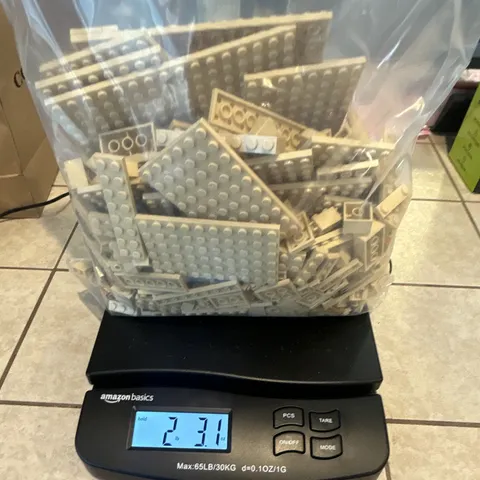 LEGO Bulk Lot Tan Bricks & Plates Parts Sold by Weight Polybag