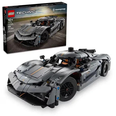 LEGO Technic Koenigsegg Jesko Absolut Grey Sport Car Building Set Toy