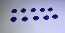 Lego Lot Of 10 Medium Lilac Purple Round 1x1 Plates Plate New City