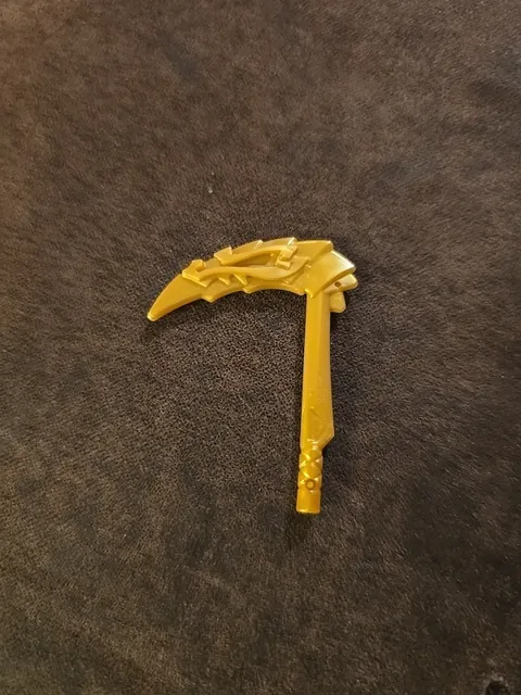 LEGO Pearl Gold Minifigure Sickle Blade Dragon Head Ninjago Minifig Toy Weapon