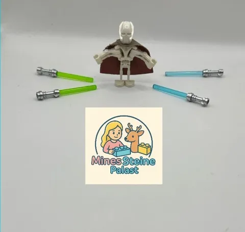 (L-2) lego star wars minifigure general grievous w/ cape from 7255 sw0134