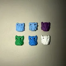 Lego Bionicals Mix Lot Rubber Masks Set Of 6 Different Ones