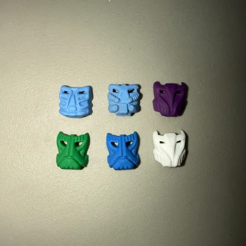 Lego Bionicals Mix Lot Rubber Masks Set Of 6 Different Ones