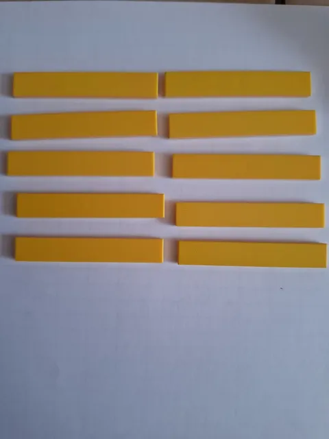 No 343.   lego tile 1x6.   6636 Yellow