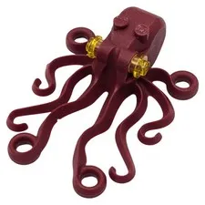LEGO octopus burgundy eyes animal city pirate 6086