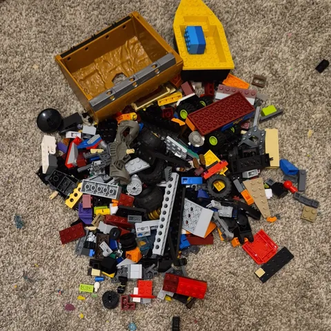 LEGO Bulk Mixed Lot Assorted Bricks Plates Wheels Technic Parts Multicolor