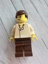 LEGO Star Wars Han Solo Minifigure sw0015 White Shirt Brown Legs 7104