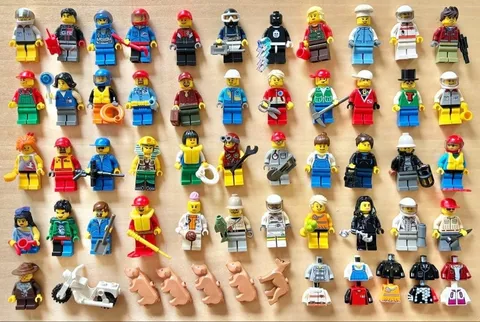 LEGO Minifigure CITY Lot Set of 45 Bulk Sale Town Racer