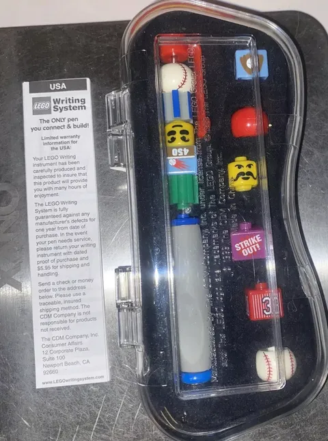 1999 Vintage Lego Writing System Pen + Case