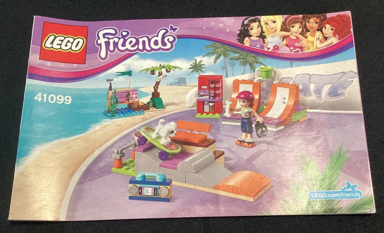 Lego Friends Instruction Manual Set 41099 Heartlake Skate Park 2015 Retired Mia
