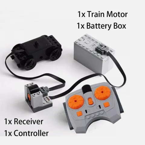 Power Functions 4pcs Battery Box Train Motor IR Receiver Controlled For Lego Set