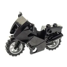 1x LEGO City Motorcycle Black Chassis Without Stand Police 7785 52035c01