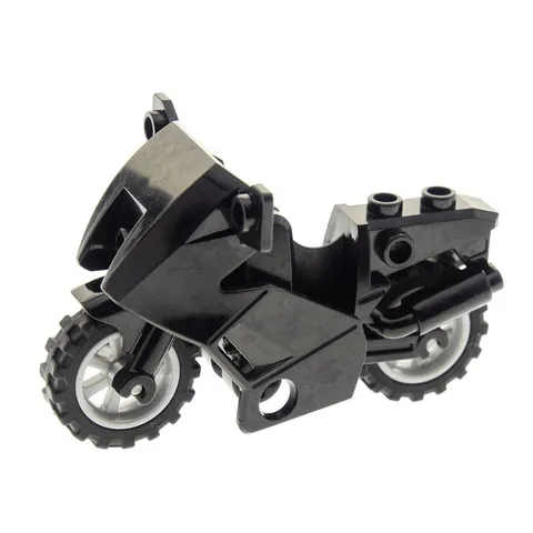 1x LEGO City Motorcycle Black Chassis Without Stand Police 7785 52035c01
