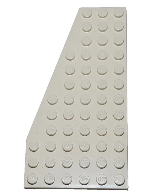 White Lego 30355 3632 Wedge Plate 12x6 Left