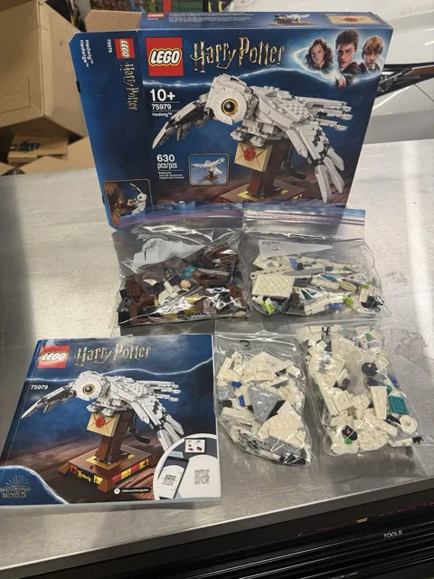 Lego, Harry Potter Hedwig 75979 Used, Complete With Box And Instructions