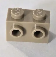LEGO Parts - Dark Tan Brick 1 x 2 with Studs on 2 Sides - No 52107