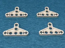 LEGO PART 2905 TECHNIC LIFTARM TRIANGLE THIN 3x5 4 PIECES (GRAY)
