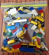 2 lbS LEGO Genuine Bulk Lot Only Bricks & Plates Mixed Colors Sizes