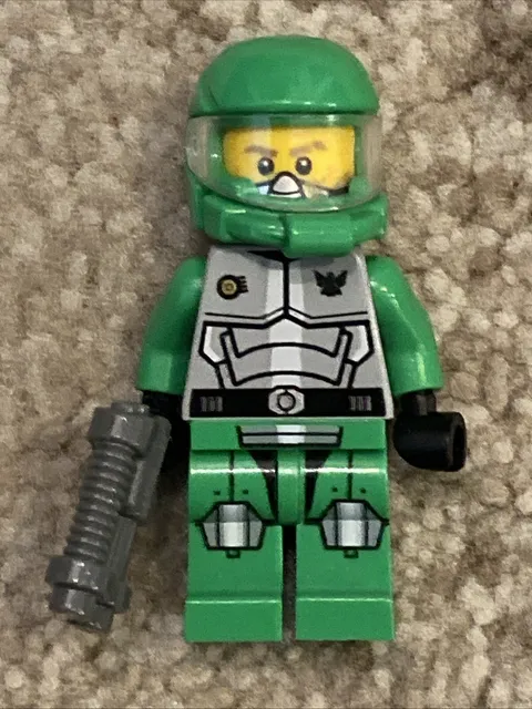 LEGO Galaxy Squad Green Chuck Stonebreaker GS009 Minifigure W/ Blaster