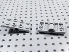 LEGO Lot of 2 Light Bluish Gray 2x4 Plates w/ Pin Holes Part 26599 BB