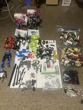 LEGO MIXED 5-6LB LOT OF MARVEL + BIONICLE + MIXED BRICKS + 2 100% COMPLETE SETS!