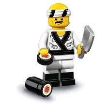 LEGO The Ninjago Movie Collectible Minifigures 71019 - Sushi Chef New Opened 