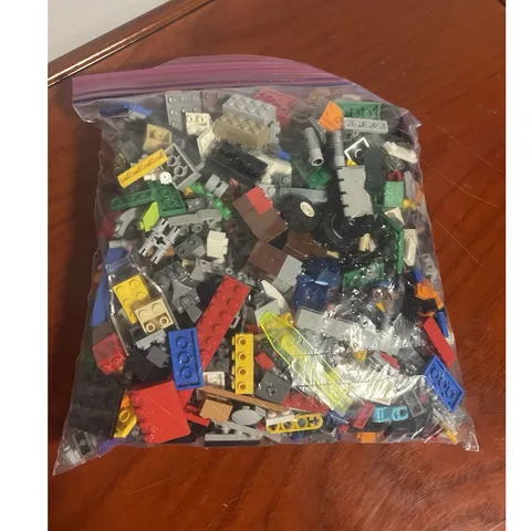 LEGO Mixed Bulk Bricks & Pieces Lot Multicolor Plastic 2.2 lb Polybag