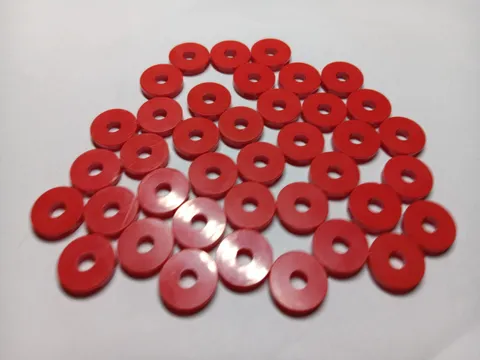 LEGO BULK LOT OF 38 RED 2X2 ROUND TILE WITH HOLE #15535