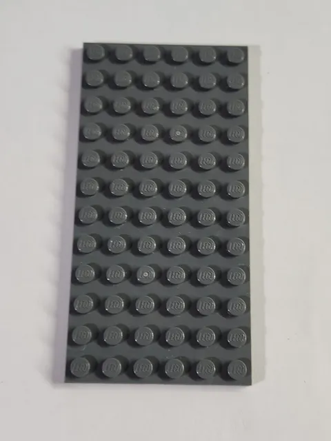 LEGO 6x12 Plate 3028 ● Dark Bluish Gray ● Flat ● Parts ● 1 Piece