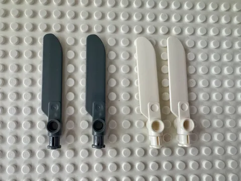 LEGO Technic Rotor Blade Small with Axle and Pin Connector End 99012 Qty 2